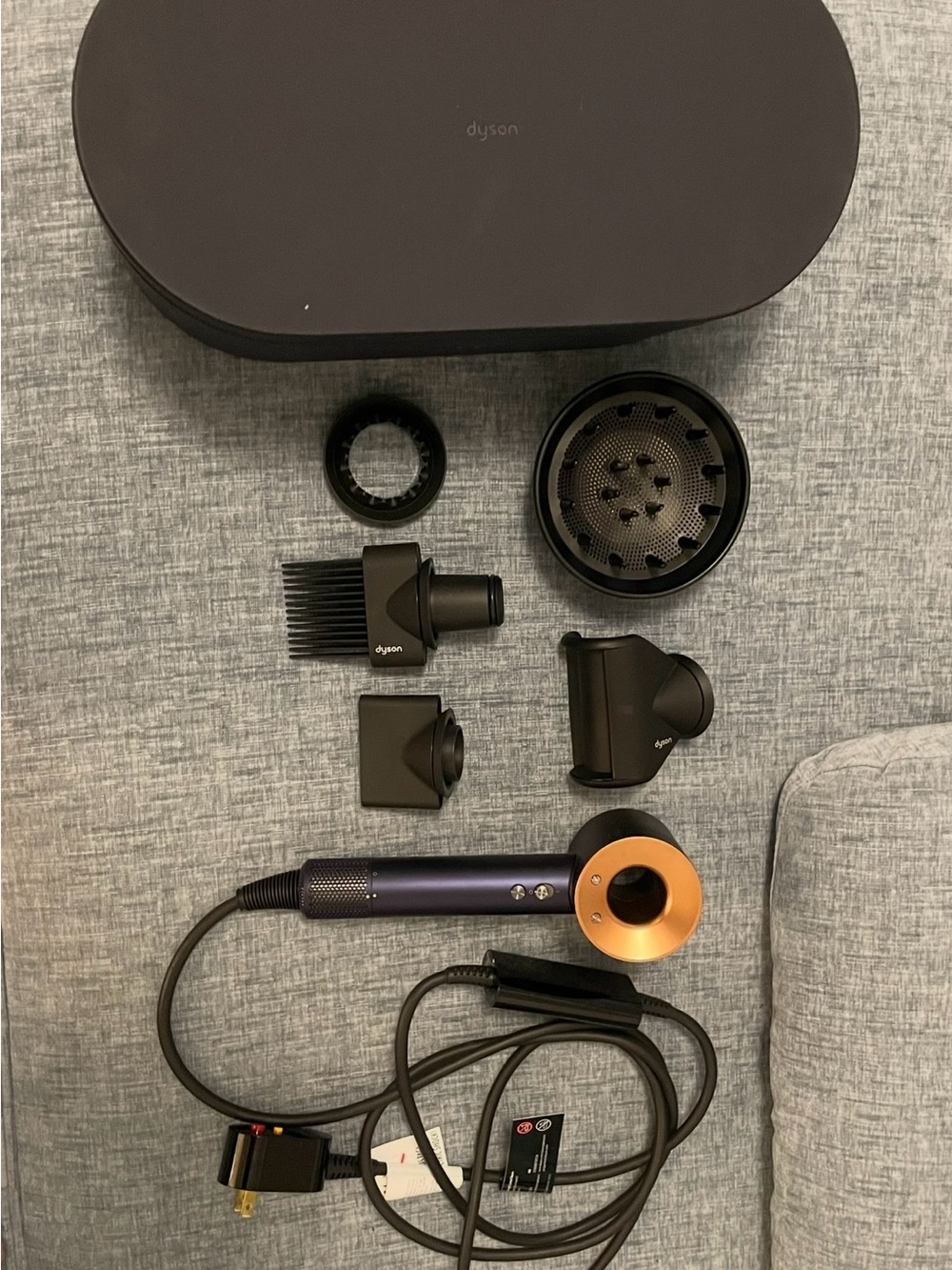 Dyson Supersonic Hair Dryer with Attachments - Black/Purple